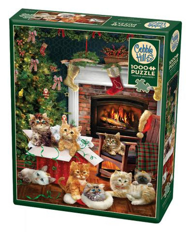 Cobble Hill | Christmas Kittens 1000 piece puzzle Cobble Hill - Oscar & Libby's