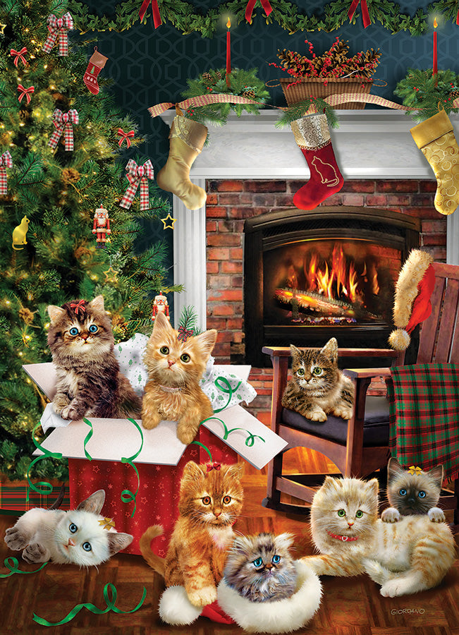 Cobble Hill | Christmas Kittens 1000 piece puzzle Cobble Hill - Oscar & Libby's