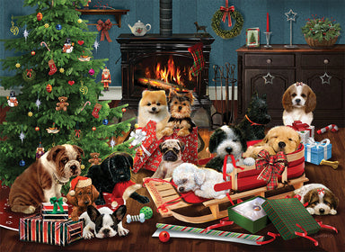 Cobble Hill | Christmas Puppies 1000 piece puzzle Cobble Hill - Oscar & Libby's
