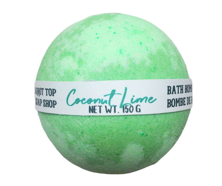 Bath Bomb | Coconut Lime Carrot Top Soap Shop - Oscar & Libby's