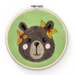 Floral Bear in a Hoop Needle Felting Kit - Oscar & Libby's