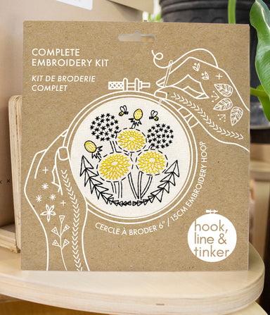 Embroidery Kit | Bee Kind, Dandelion - Oscar & Libby's