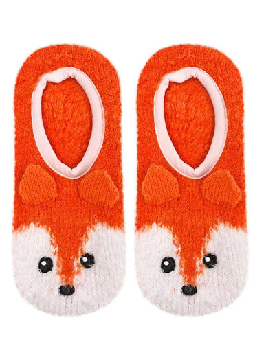 Fuzzy Slipper Socks - Fox Living Royal - Oscar & Libby's