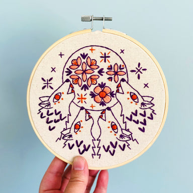 Embroidery Kit | Folk Wolves - Oscar & Libby's