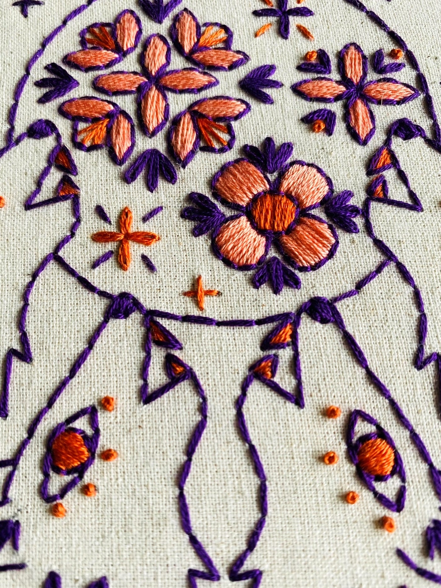 Embroidery Kit | Folk Wolves - Oscar & Libby's