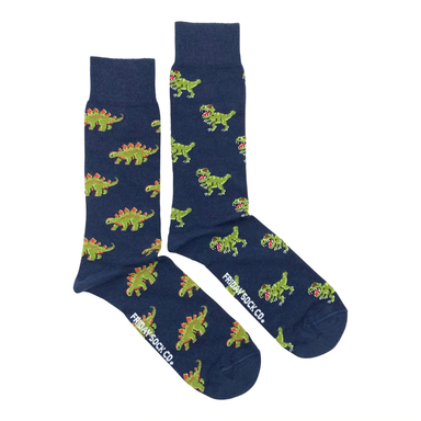 Friday Sock Co. |  Men's Socks | Green Dinos - Oscar & Libby's
