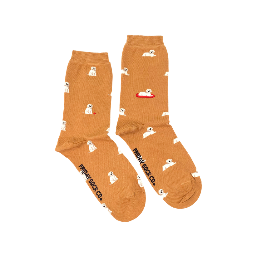 Friday Sock Co. |  Women's Socks | Tiny Golden Dogs - Oscar & Libby's