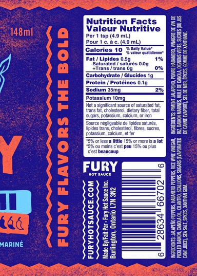 Fury Hot Sauce | Banh-Mi - Oscar & Libby's