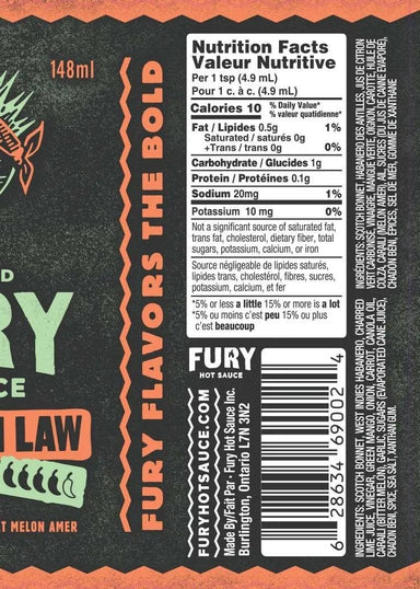 Fury Hot Sauce | Mother in Law - Oscar & Libby's