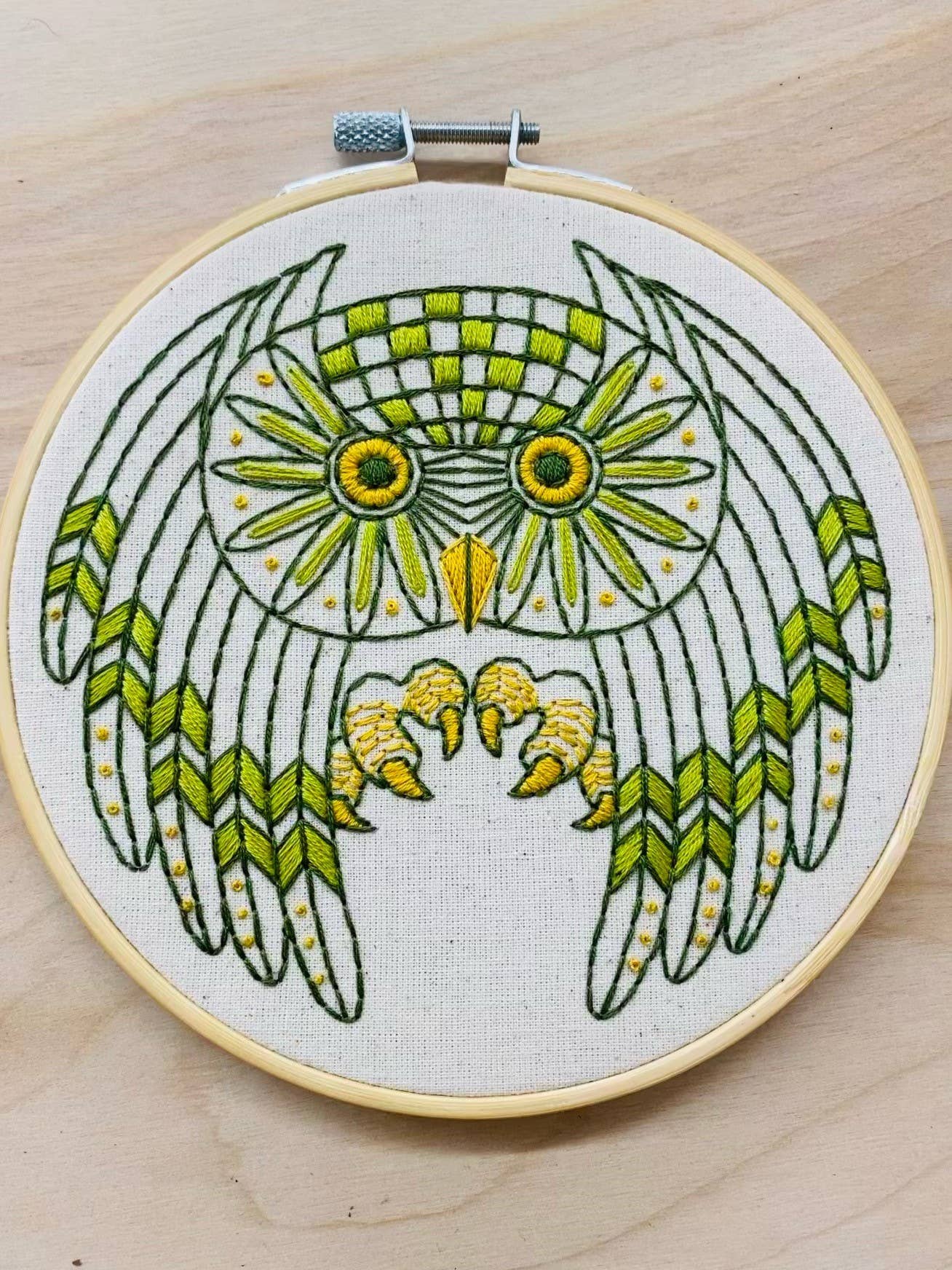Embroidery Kit | Great Horned Owl Hook, Line & Tinker - Oscar & Libby's