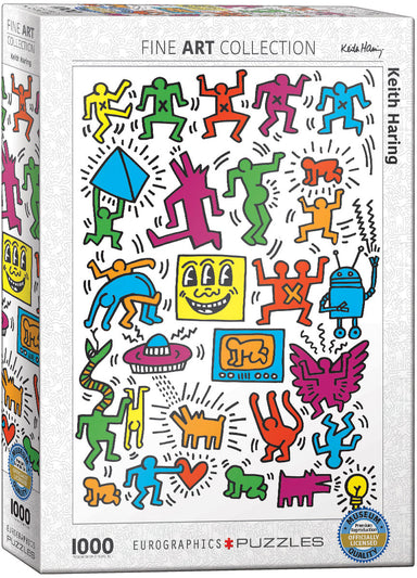 Eurographics | Collage by Keith Haring 1000 piece puzzle Eurographics - Oscar & Libby's