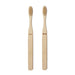 His & Hers Bamboo Toothbrush Set Kikkerland - Oscar & Libby's