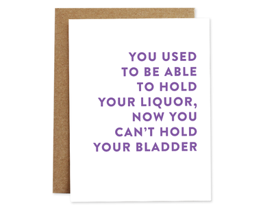 Hold Your Liquor Birthday Card | Rhubarb Paper Rhubarb Paper Co - Oscar & Libby's