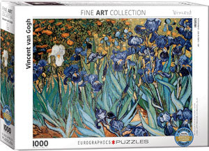 Eurographics | Irises by Vincent Van Gogh 1000 piece puzzle Eurographics - Oscar & Libby's