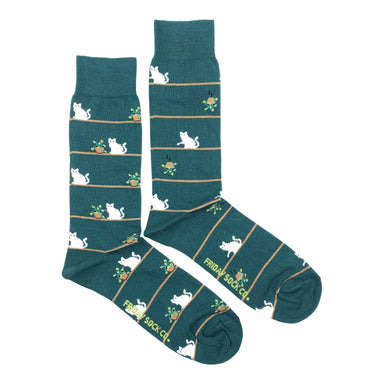 Friday Sock Co. |  Men's Socks | Cats & Plants Friday Sock Co. - Oscar & Libby's