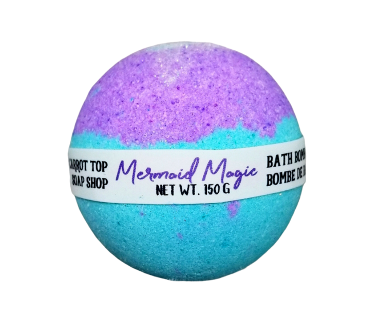 Bath Bomb | Mermaid Magic Carrot Top Soap Shop - Oscar & Libby's