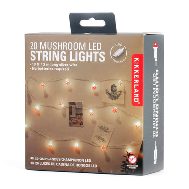 Mushroom LED String Lights | Kikkerland - Oscar & Libby's