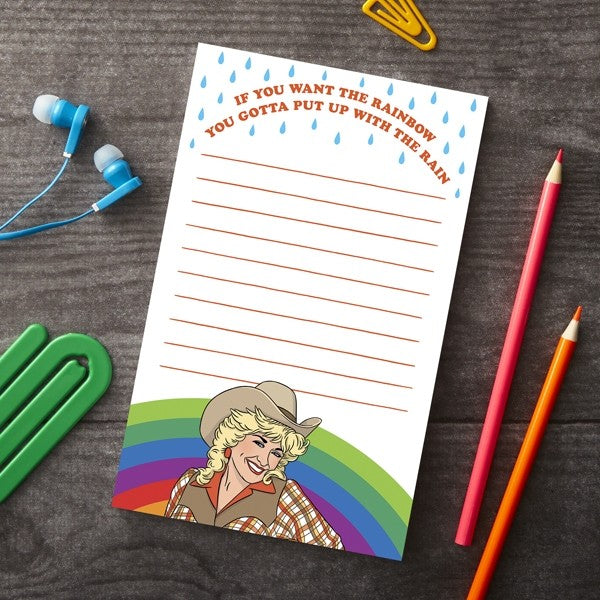 If You Want Rainbows Dolly Notepad | The Found The Found - Oscar & Libby's