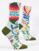 Blue Q | Women's Crew Socks | Stop Talking Blue Q - Oscar & Libby's