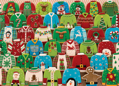 Cobble Hill | Ugly Christmas Sweaters 1000 piece puzzle Cobble Hill - Oscar & Libby's