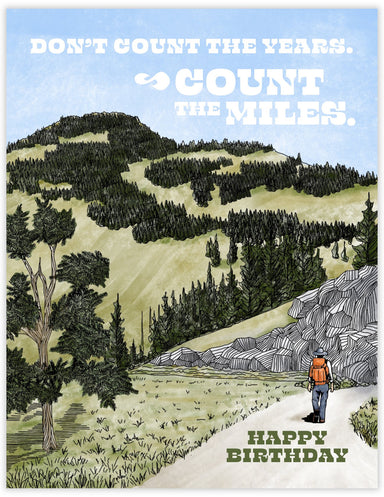 Count the Miles Birthday | Waterknot Pedaller Designs - Oscar & Libby's