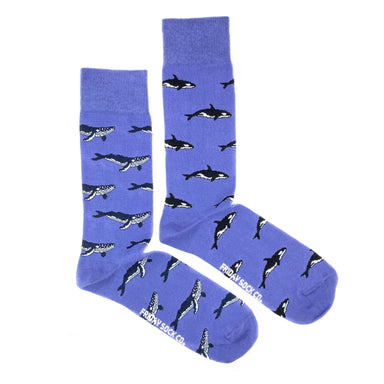 Friday Sock Co. |  Men's Socks | Humpback Whale & Orca Friday Sock Co. - Oscar & Libby's