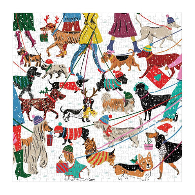 Galison | Winter Dogs 500 piece puzzle Gallison - Oscar & Libby's