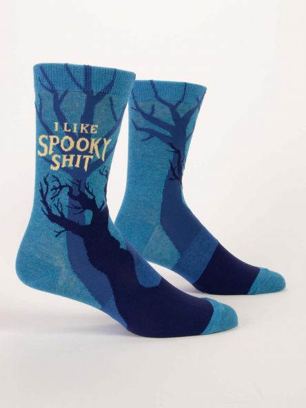 Blue Q | Women's Crew Socks | I Like Spooky Shit - Oscar & Libby's
