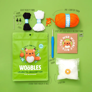 The Woobles Crochet Kit | Felix the Fox - Oscar & Libby's