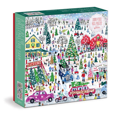 Galison | A Day at the Christmas Christmas Tree Farm 1000 piece puzzle - Oscar & Libby's